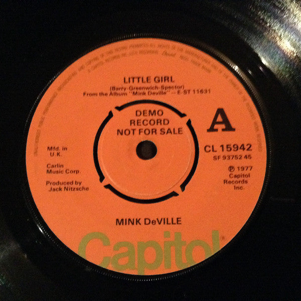 Mink DeVille : Little Girl (7", Promo)