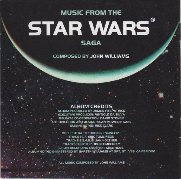 John Williams (4), The City Of Prague Philharmonic : Music From the Star Wars Saga (HDCD, Album)