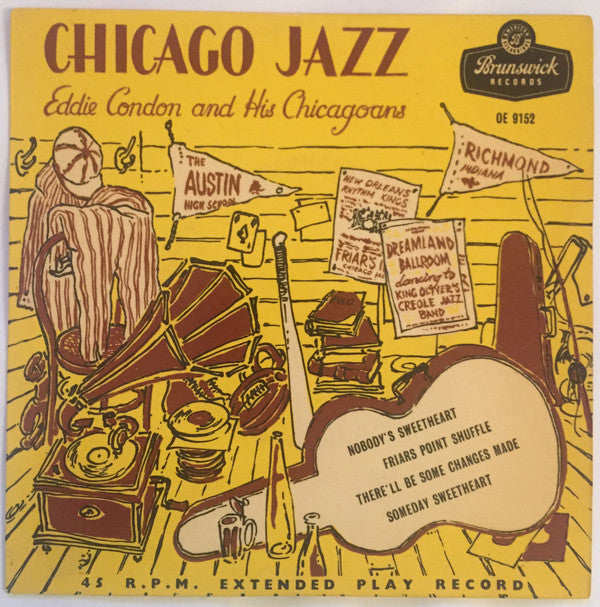 Eddie Condon And His Chicagoans : Chicago Jazz (7", EP)