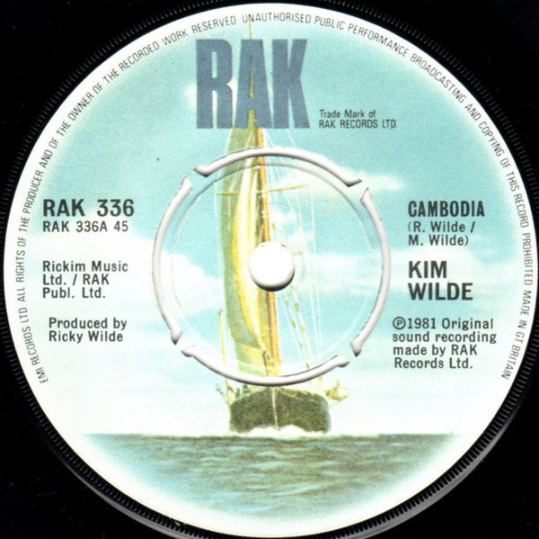 Kim Wilde : Cambodia (7", Single, Kno)