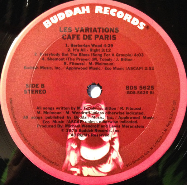 Variations (2) : Café De Paris (LP, Album, Gat)