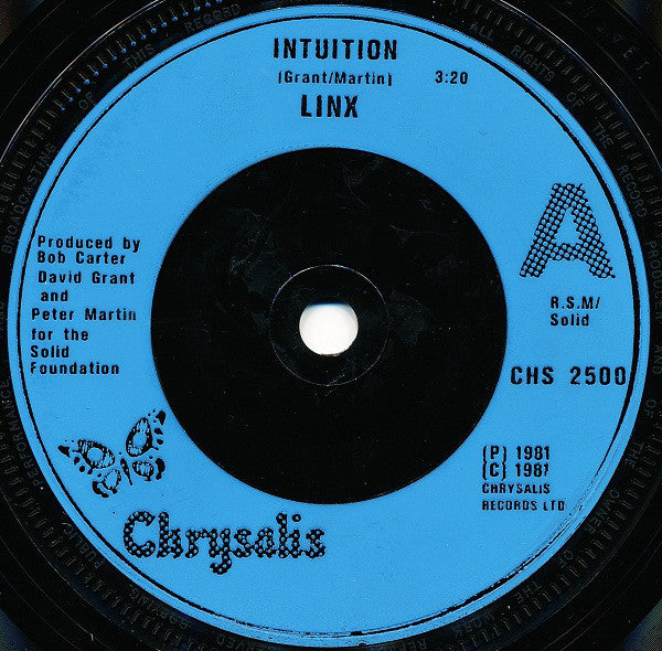 Linx : Intuition (7", Single)