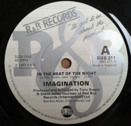Imagination : In The Heat Of The Night (7", Single, Sol)