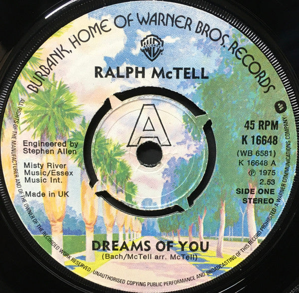 Ralph McTell : Dreams Of You (7", Kno)