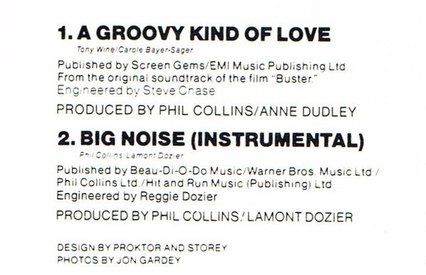 Phil Collins : A Groovy Kind Of Love (7", Single, Pap)