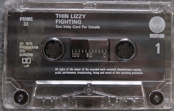 Thin Lizzy : Fighting (Cass, Album, RE, RP)