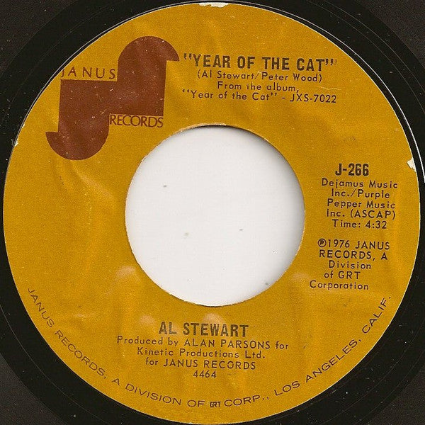 Al Stewart : Year Of The Cat (7", Single, Styrene)