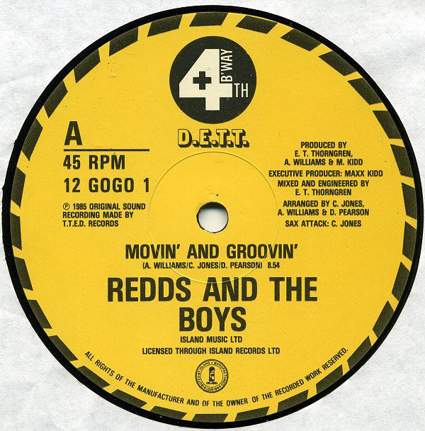 Redds And The Boys : Movin' & Groovin' (12")