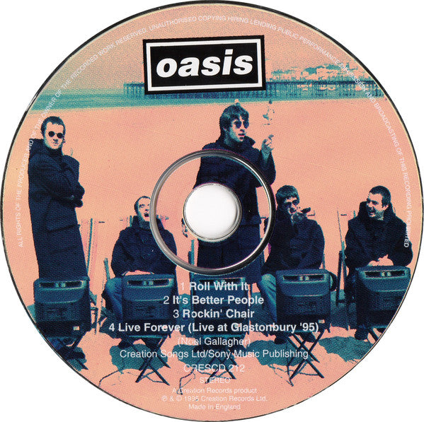Oasis (2) : Roll With It (CD, Single)