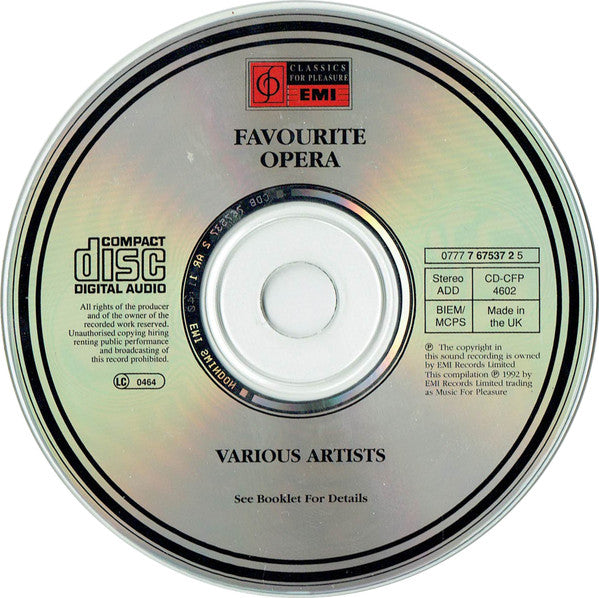 Various : Favourite Opera (CD, Comp, RP)