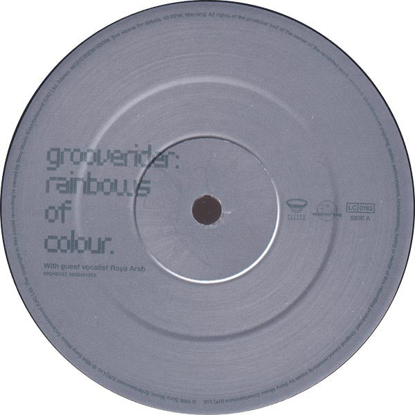 Grooverider : Rainbows Of Colour (12")