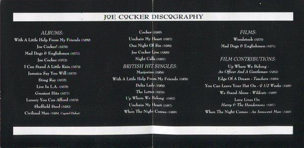 Joe Cocker : Feels Like Forever (CD, Single, Spe)