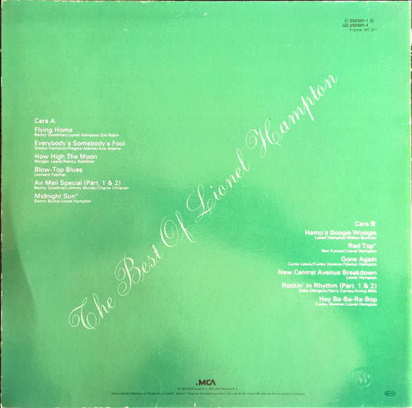 Lionel Hampton And His Orchestra : The Best Of Lionel Hampton (LP, Album, Comp)