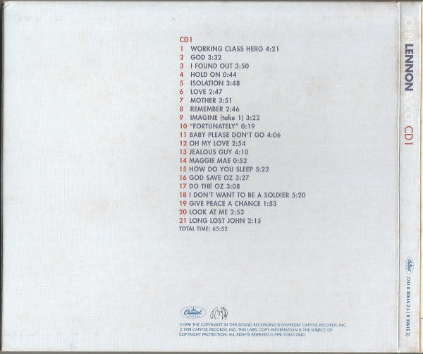 John Lennon : Anthology (Box + 4xCD)