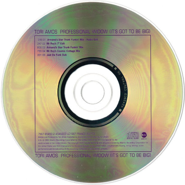 Tori Amos : Professional Widow (It's Got To Be Big) (CD, Single, Car)