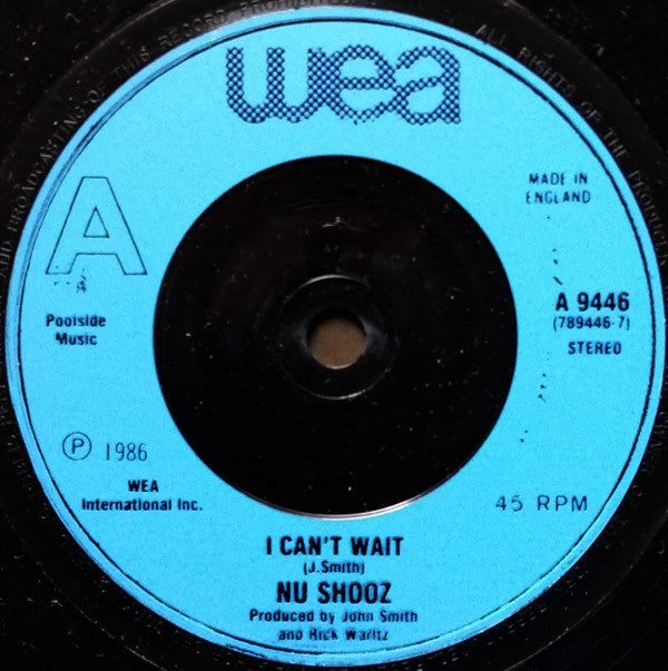 Nu Shooz : I Can't Wait (7", Single, Inj)