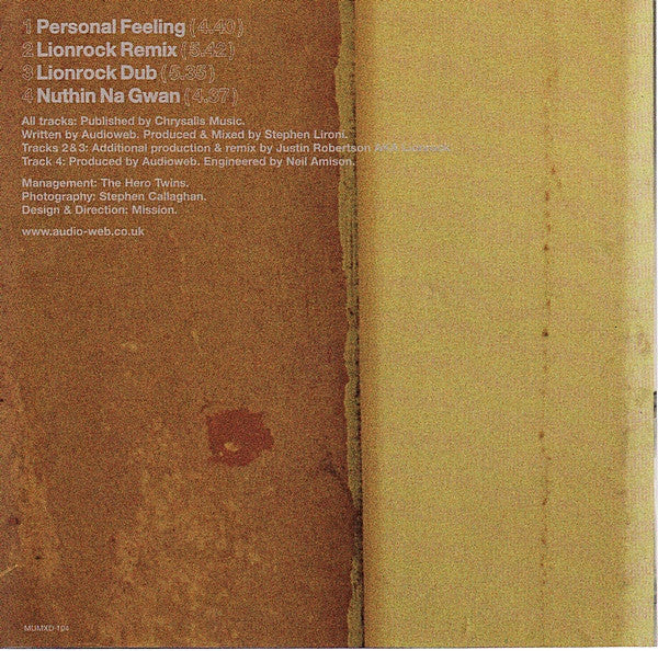 Audioweb : Personal Feeling (CD, Single)