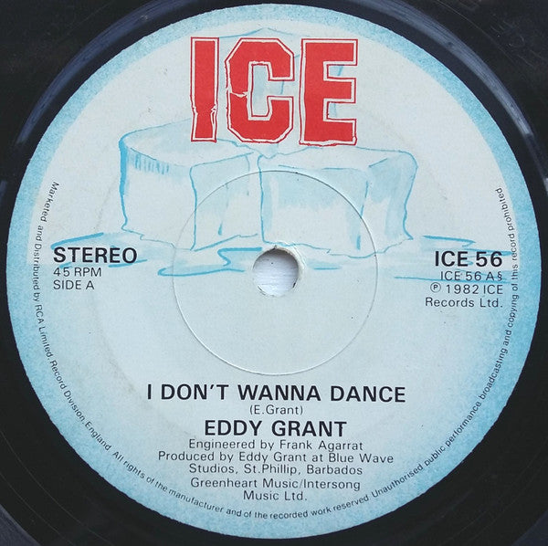 Eddy Grant : I Don't Wanna Dance (7", Single, Sol)