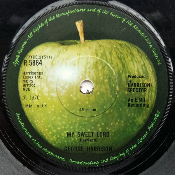 George Harrison : My Sweet Lord  (7", Single, Sol)