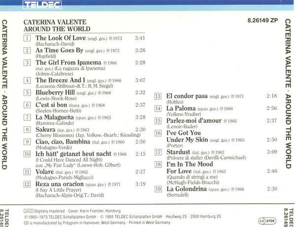 Caterina Valente : Around The World (CD, Comp)