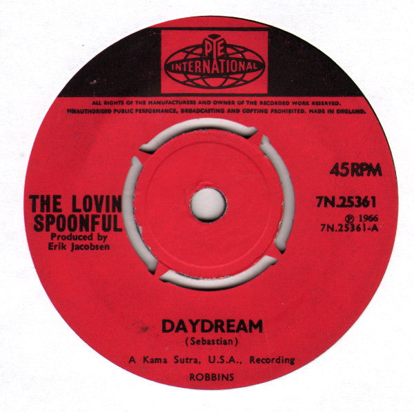 The Lovin' Spoonful : Daydream (7", Single, Pus)