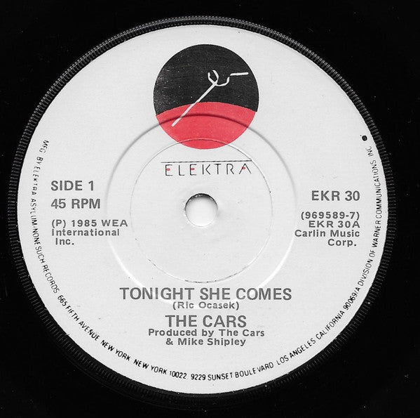 The Cars : Tonight She Comes (7", Single, Pap)