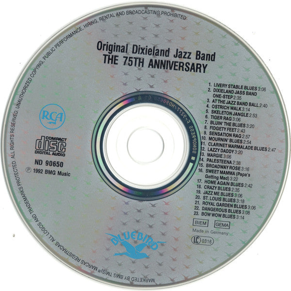 Original Dixieland Jazz Band : The 75th Anniversary (CD, Comp, RM)