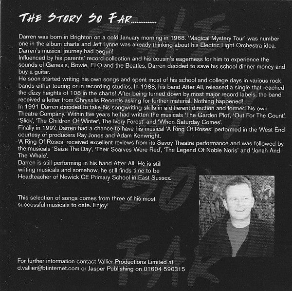 Darren Vallier : The Story So Far (CD, Album)