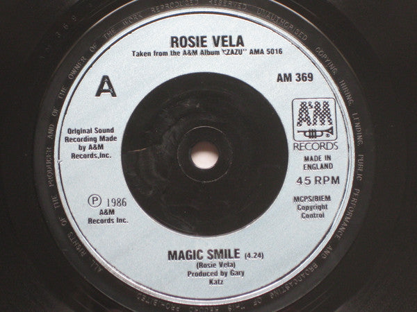 Rosie Vela : Magic Smile (7", Sil)