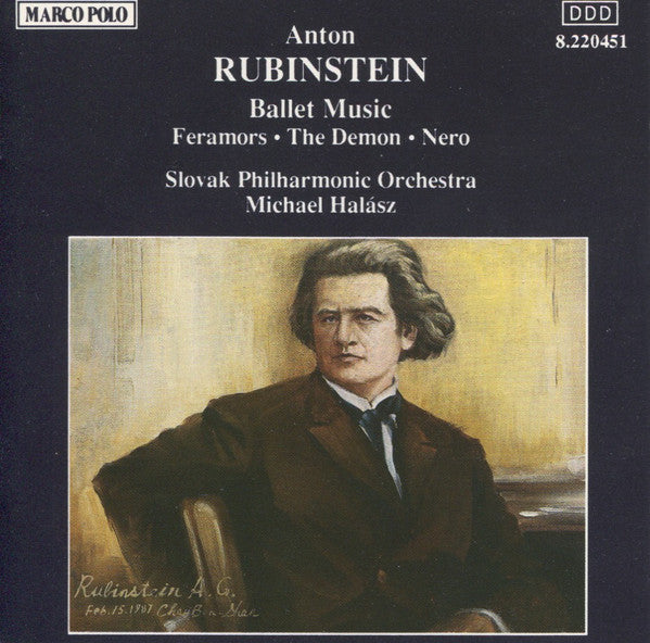 Anton Rubinstein, Slovak Philharmonic Orchestra, Michael Halász : Ballet Music (Feramors • The Demon • Nero) (CD, Album)