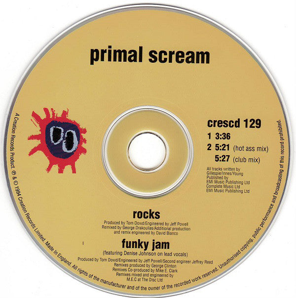 Primal Scream : Rocks / Funky Jam (CD, Single)