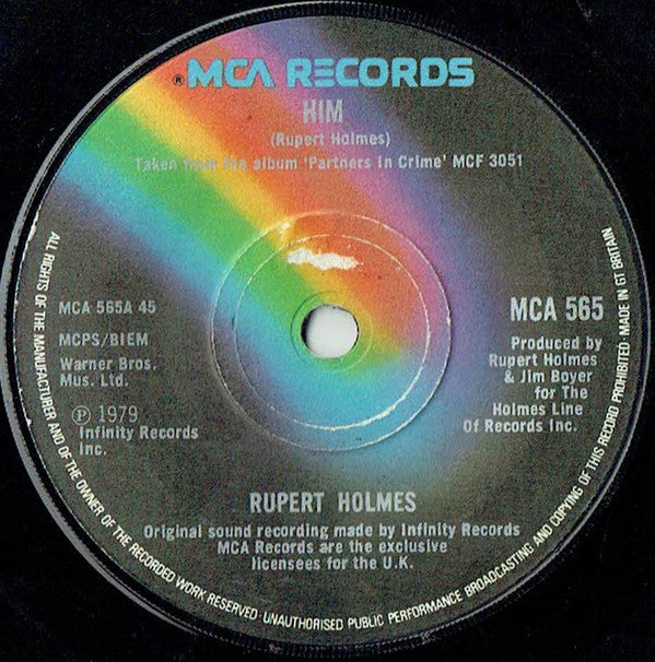 Rupert Holmes : Him (7", Single)