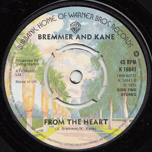 Bremmer & Kane : Song For Two Ladies (7", Single)