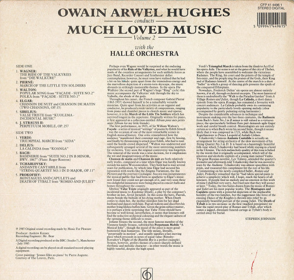 Hallé Orchestra Conducted By Owain Arwel Hughes : Much Loved Music - Volume 2 (LP)