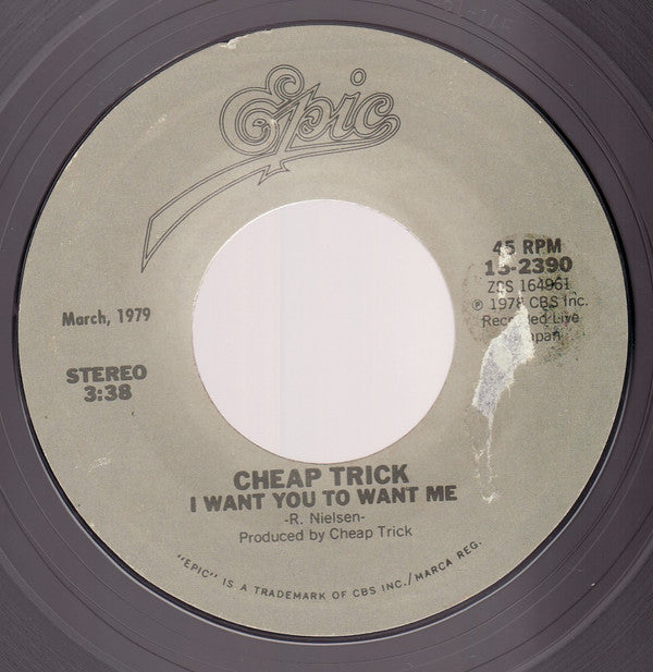 Cheap Trick : I Want You To Want Me / Ain't That A Shame (7", Single, RE, Pit)