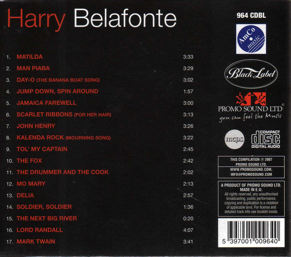 Harry Belafonte : Original Performer Original Sound (CD, Comp)