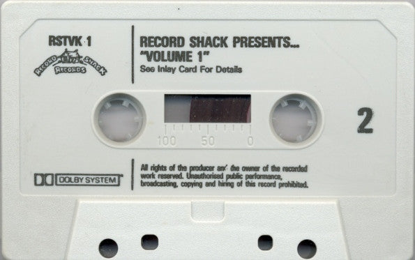 Various : Record Shack Presents Volume One (Cass, Comp, Mixed)