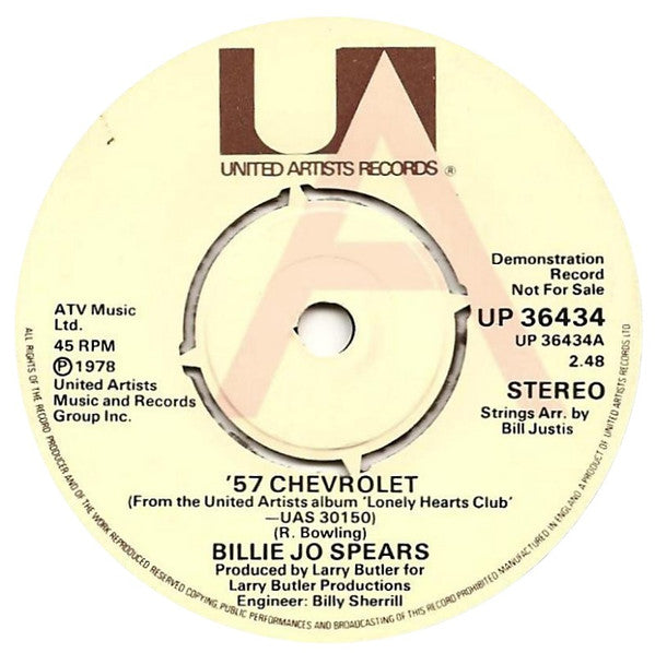 Billie Jo Spears : '57 Chevrolet (7", Single, Promo)