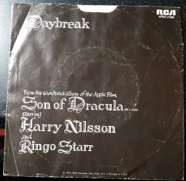 Harry Nilsson : Daybreak (7", Single, Ind)