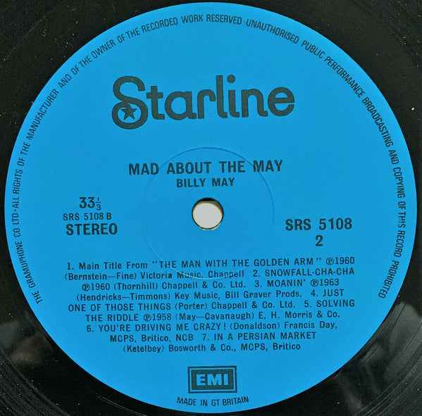 Billy May And His Orchestra : Mad About The May! (LP, Comp)