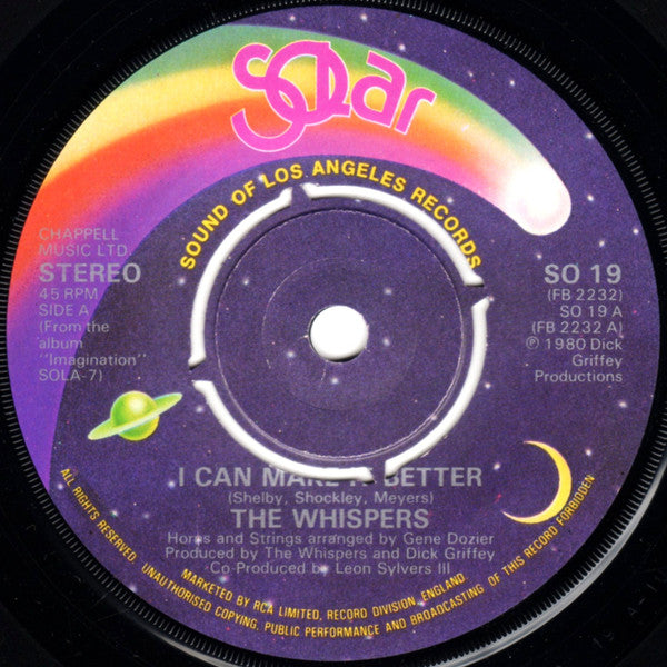 The Whispers : I Can Make It Better (7")