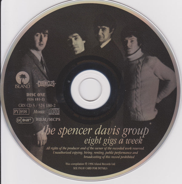 The Spencer Davis Group : Eight Gigs A Week - The Steve Winwood Years (2xCD, Comp, Mono + Box, RE)