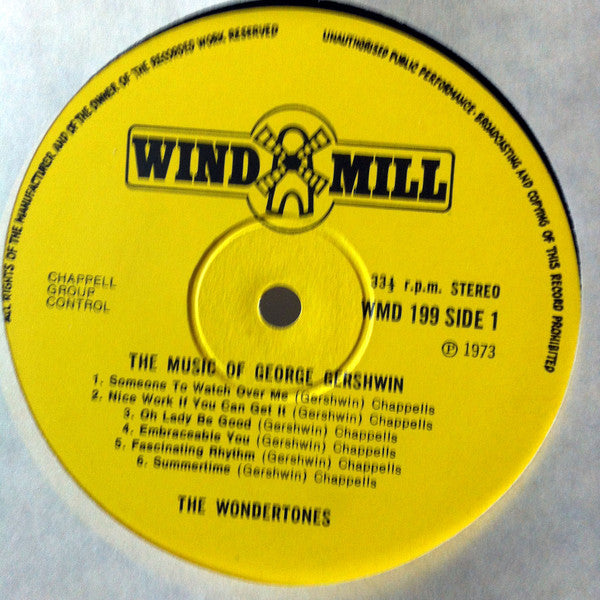 The Wondertones : The Music Of George Gershwin (LP, Album)