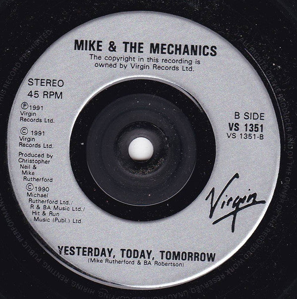 Mike & The Mechanics : A Time And Place (7", Single, Sil)