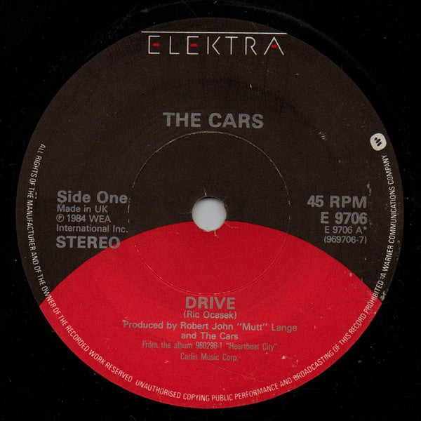 The Cars : Drive (7", Single, Com)