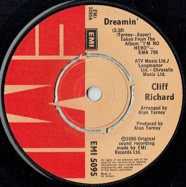 Cliff Richard : Dreamin' (7", Single, Com)