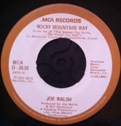 Joe Walsh : Rocky Mountain Way (7", Single, RE, Bei)