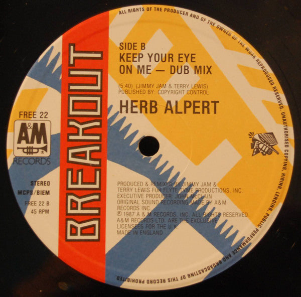 Herb Alpert : Keep Your Eye On Me (12")