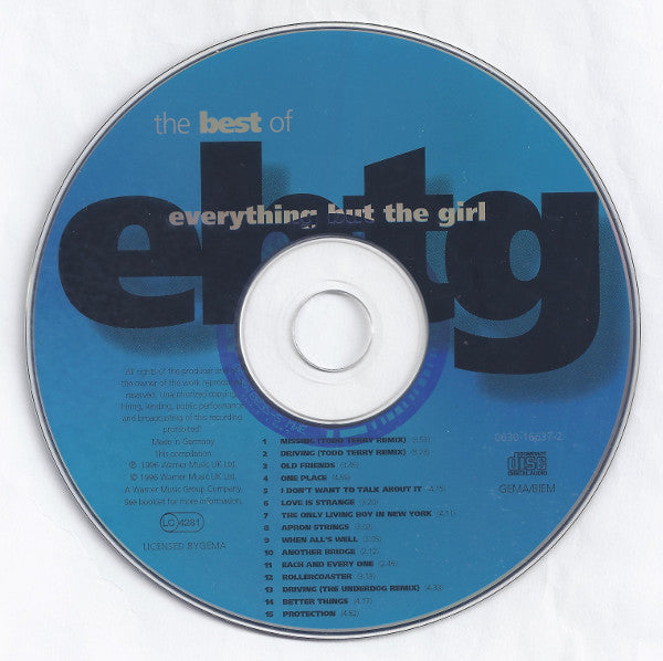 Everything But The Girl : The Best Of Everything But The Girl (CD, Album, Comp, War)