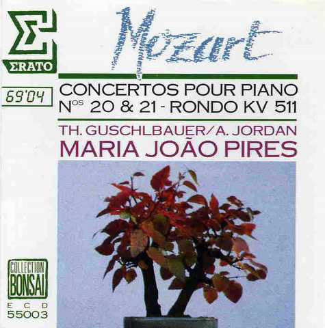 Wolfgang Amadeus Mozart, Maria-João Pires, Armin Jordan, Theodor Guschlbauer : Concertos Pour Piano, N°20 KV 466 & N°21 KV 467, Rondo Pour Piano KV 511 (CD, Comp)
